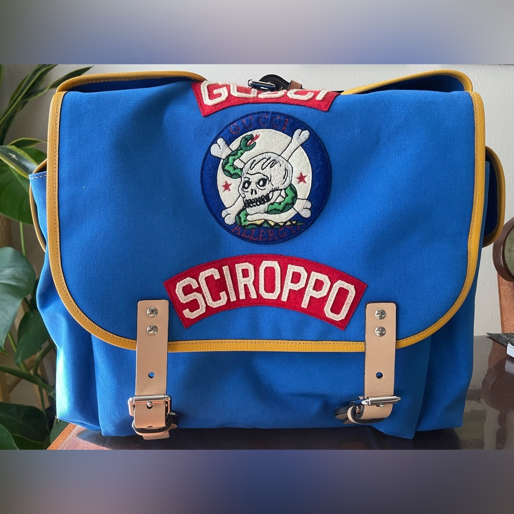 Gucci Kids Sciroppo Patch Backpack